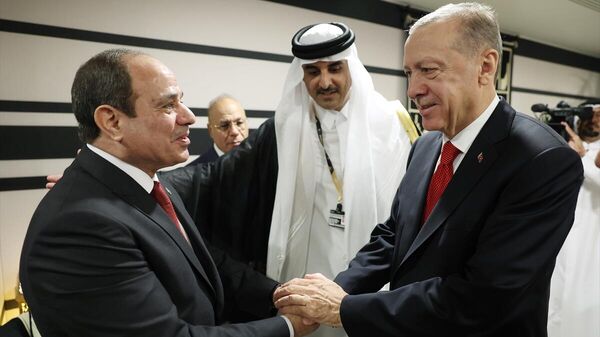 Cumhurbaşkanı Erdoğan, Abdülfettah es-Sisi  - Sputnik Türkiye