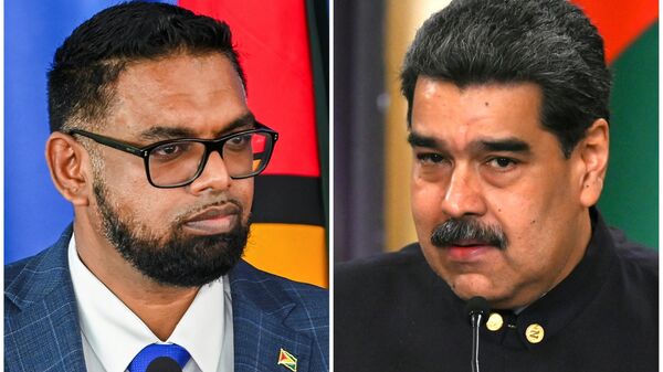 Maduro ve Irfaan Ali - Sputnik Türkiye