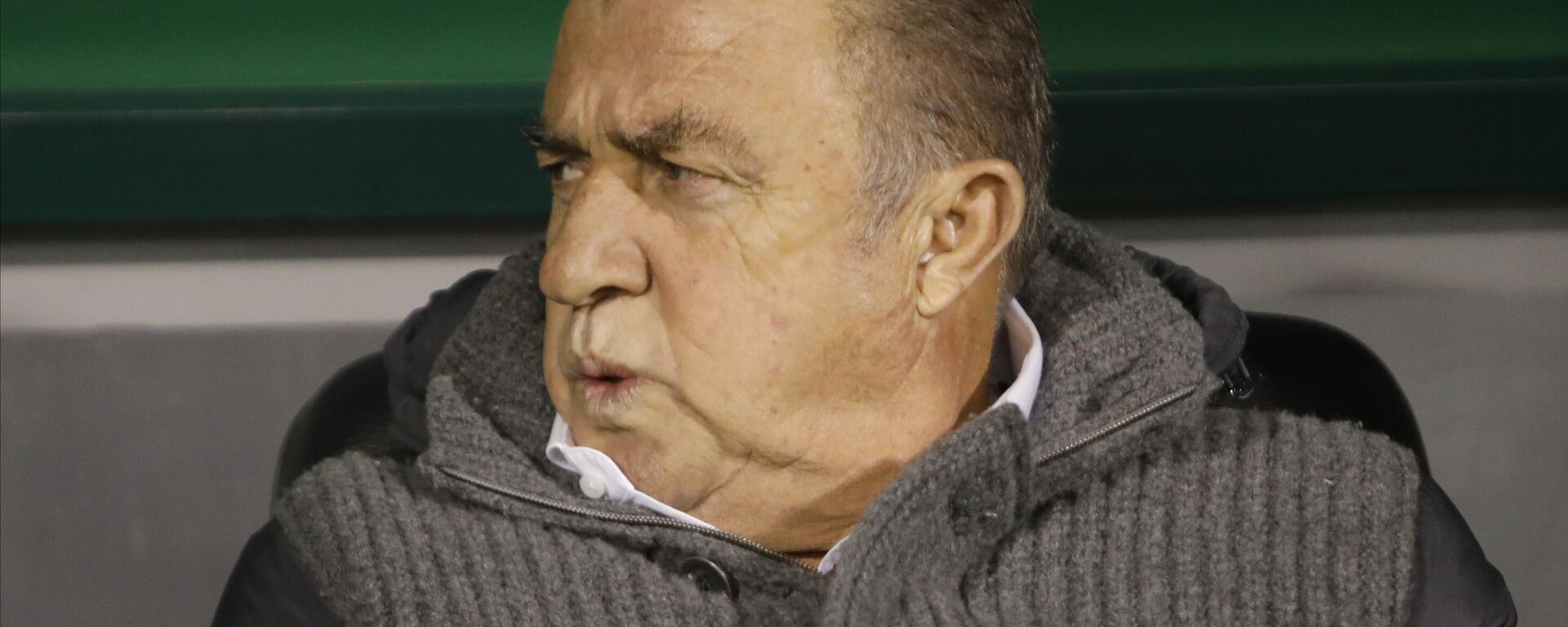 Yunanistan Süper Ligi takımlarından Panathinaikos, Yunanistan'ın başkenti Atina'da bulunan A.Nikolaidis Stadı'nda Asteras Tripolis takımı ile karşılaştı. Panathinaikos takımının teknik direktörü Fatih Terim maçı saha kenarından takip etti - Sputnik Türkiye, 1920, 29.01.2024