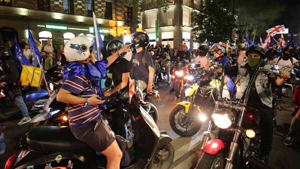 Gürcistan Tiflis'te protestolar - Sputnik Türkiye