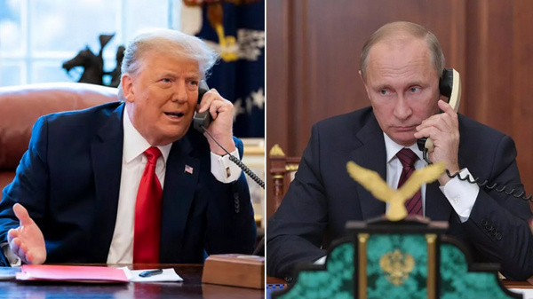 Donald Trump-Vladimir Putin telefonda - Sputnik Türkiye