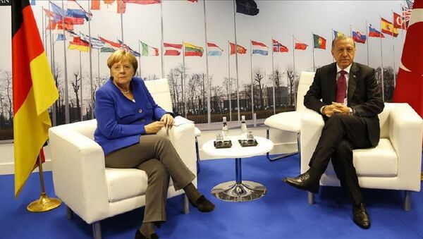 Merkel ile Erdoğan - Sputnik Türkiye